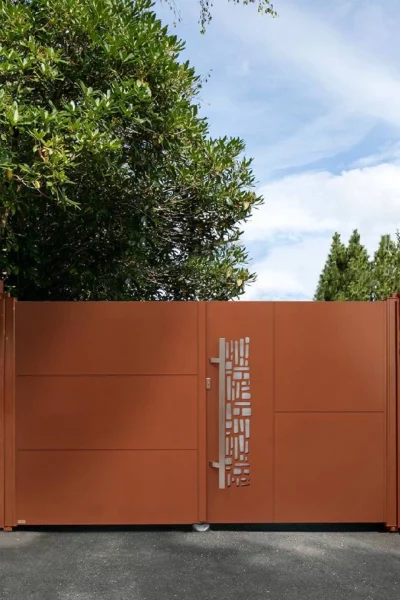 portail aluminium terracota design